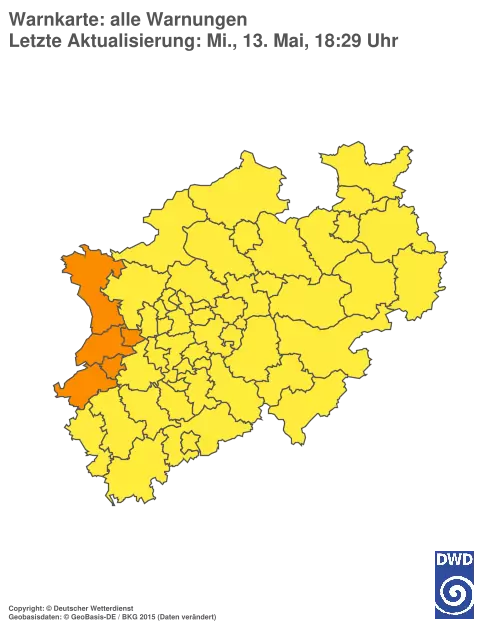 Aktuelle Wetterwarnungen für %region%