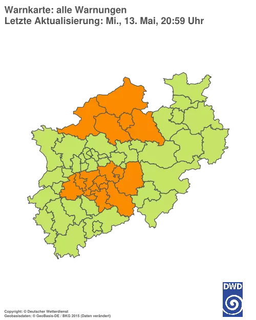 Aktuelle Wetterwarnungen für %region%