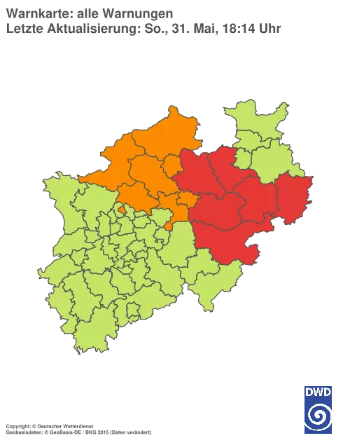 Aktuelle Wetterwarnungen für %region%