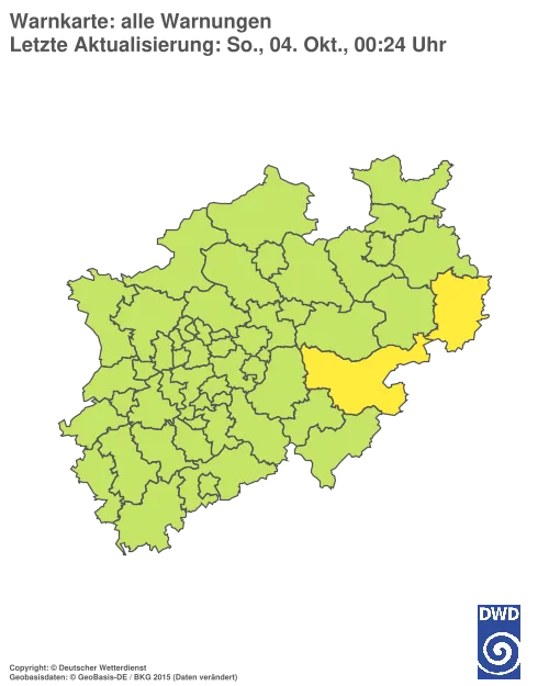 Aktuelle Wetterwarnungen für %region%