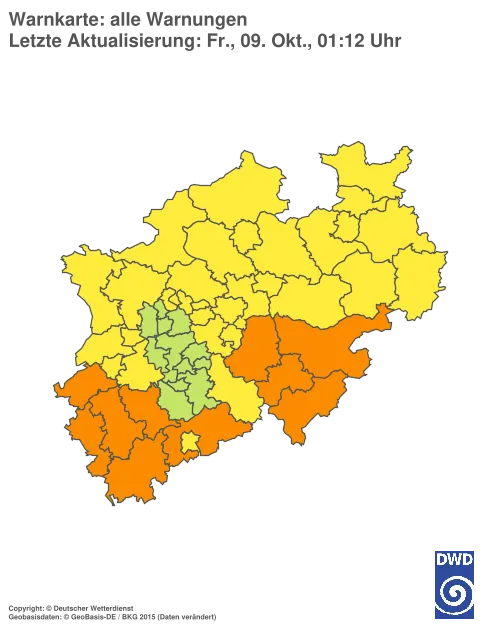 Aktuelle Wetterwarnungen für %region%